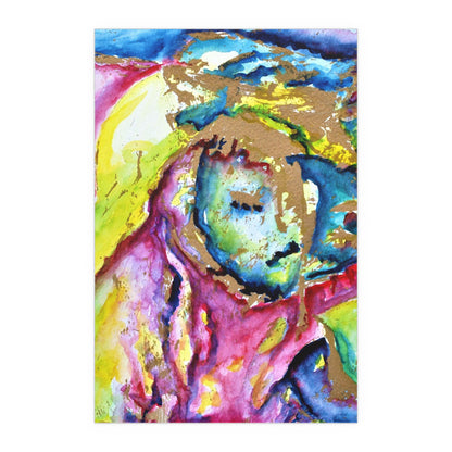 Mothers Face Silk Posters 24" x 36" (Vertical) Semi Glossy