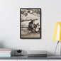 Concrete Worker Gallery Canvas Wraps Vertical Frame 12″ x 18″ Premium Gallery Wraps (1.25″) Black