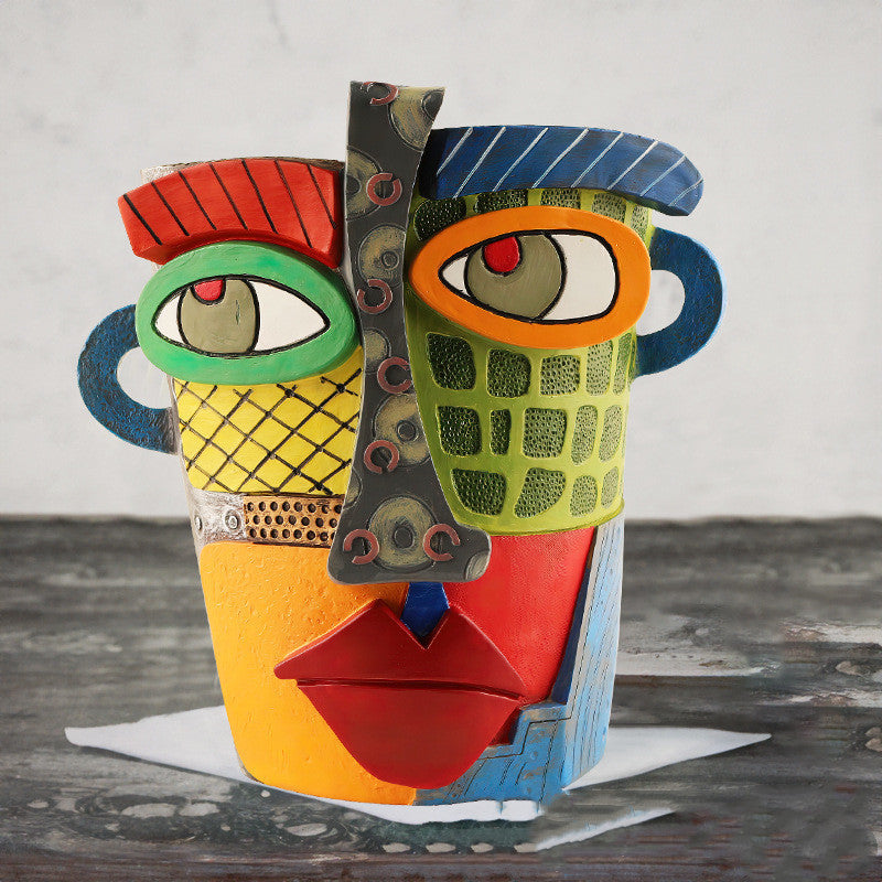 Outdoor Courtyard Crafts Funny Flowerpot Decoration - - 0