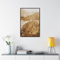 Back View Morris Dam Spillway Gallery Canvas Wraps Vertical Frame 24″ x 36″ 1.25" Walnut
