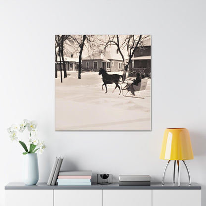Carriage Ride Canvas Gallery Wraps 36″ x 36″ 1.25"