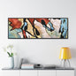 Blue Falls Gallery Canvas Wraps, Horizontal Frame 60″ x 20″ Black 1.25"