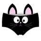 Chic Kitty Ear Panties - Black One size - panties