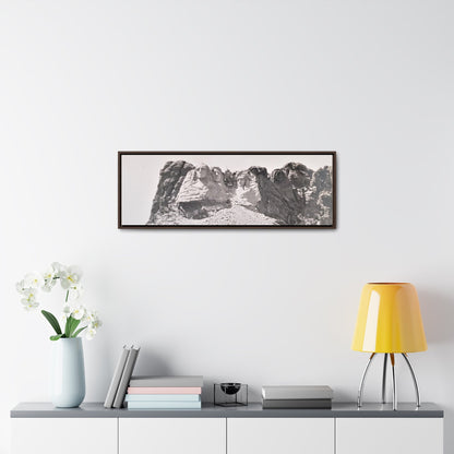 Black Hills Mount Rushmore Gallery Canvas Wraps Horizontal Frame 36″ x 12″ Walnut 1.25"