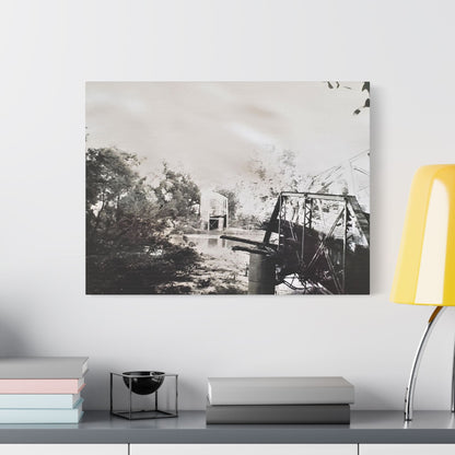 Bridge Satin Canvas Stretched