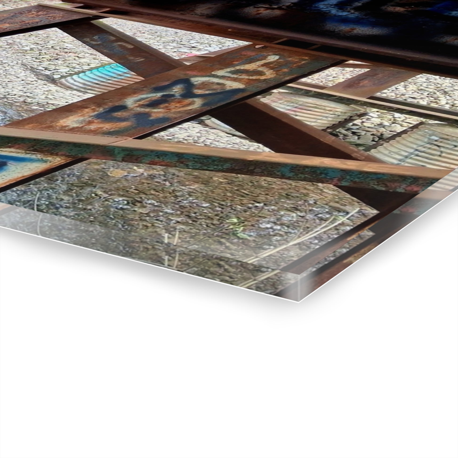 Graffiti Bridge Acrylic Print — Urban Decay Photo Wall Art French Cleat Hanging - - Home Decor