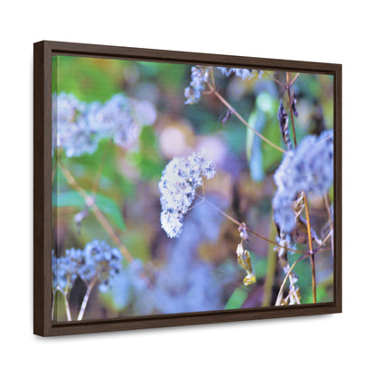 Macro Blue Gallery Canvas Wraps, Horizontal Frame