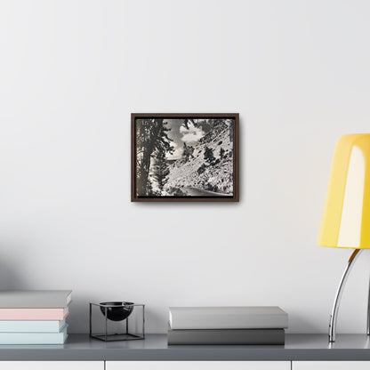 Eagles Nest Rock Yellowstone Gallery Canvas Wraps Horizontal Frame 10″ x 8″ Walnut 1.25"