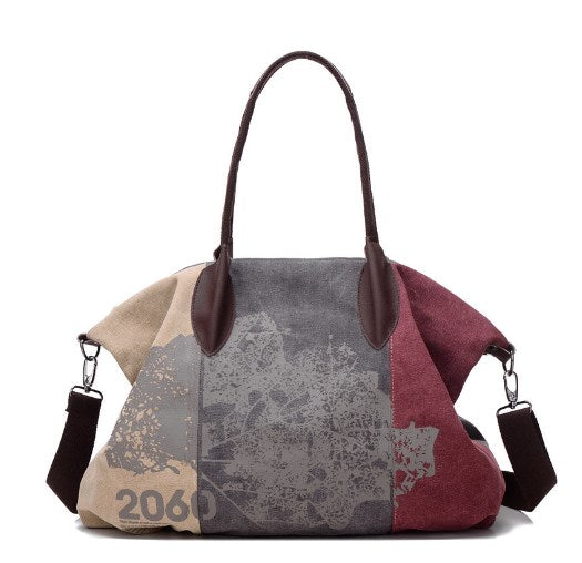 Versatile Canvas Womens Shoulder Tote Bag - - handbag