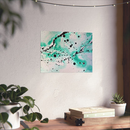 Teal Burst Fine Art Posters