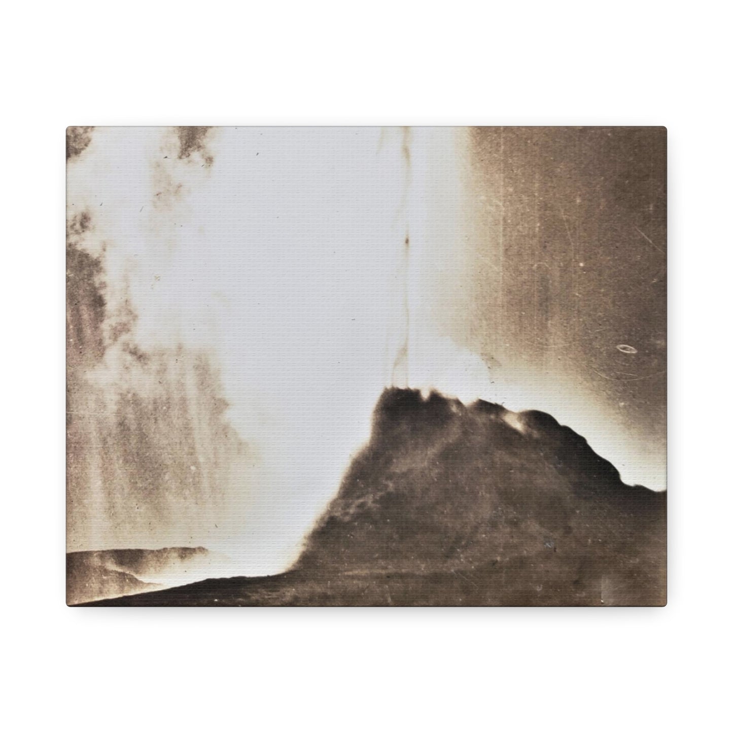 White Dome Geyser Yellowstone Stretched Canvas