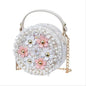 Little Girls Shoulder Crossbody Flower Bag WHITE