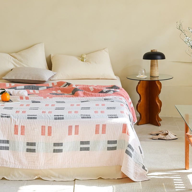 New Cotton Three-Layer Gauze Blanket for All Seasons - Morley 150 x200cm (about 0.85kg) - blanket