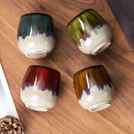 Italian Abstract Ceramic Espresso Coffee Cup (Single Piece) Kia Day Design