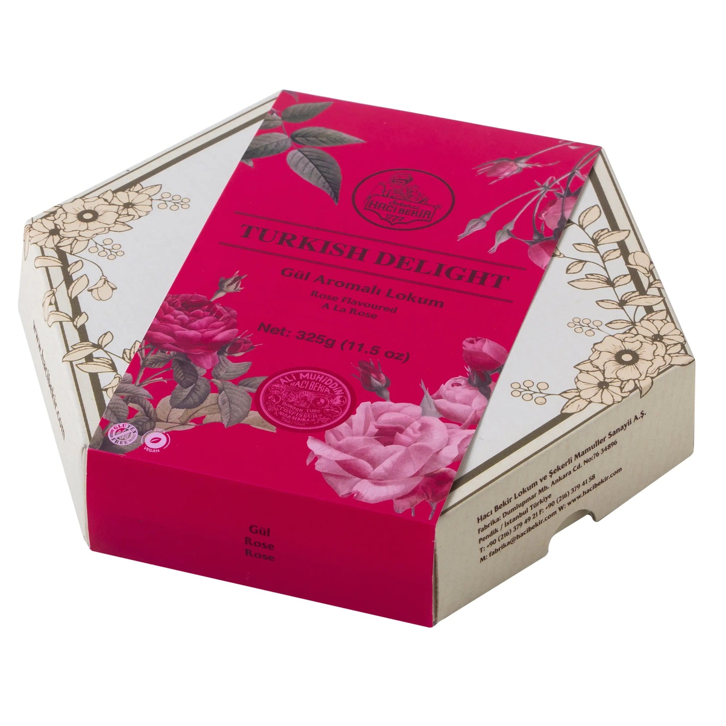 Hacı Bekir Turkish Delight Rose Flavoured 325 Gr.