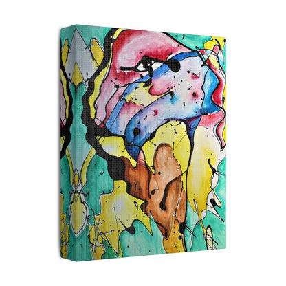 3rd Eye Sundae Satin Canvas Stretched - Kia Day Design