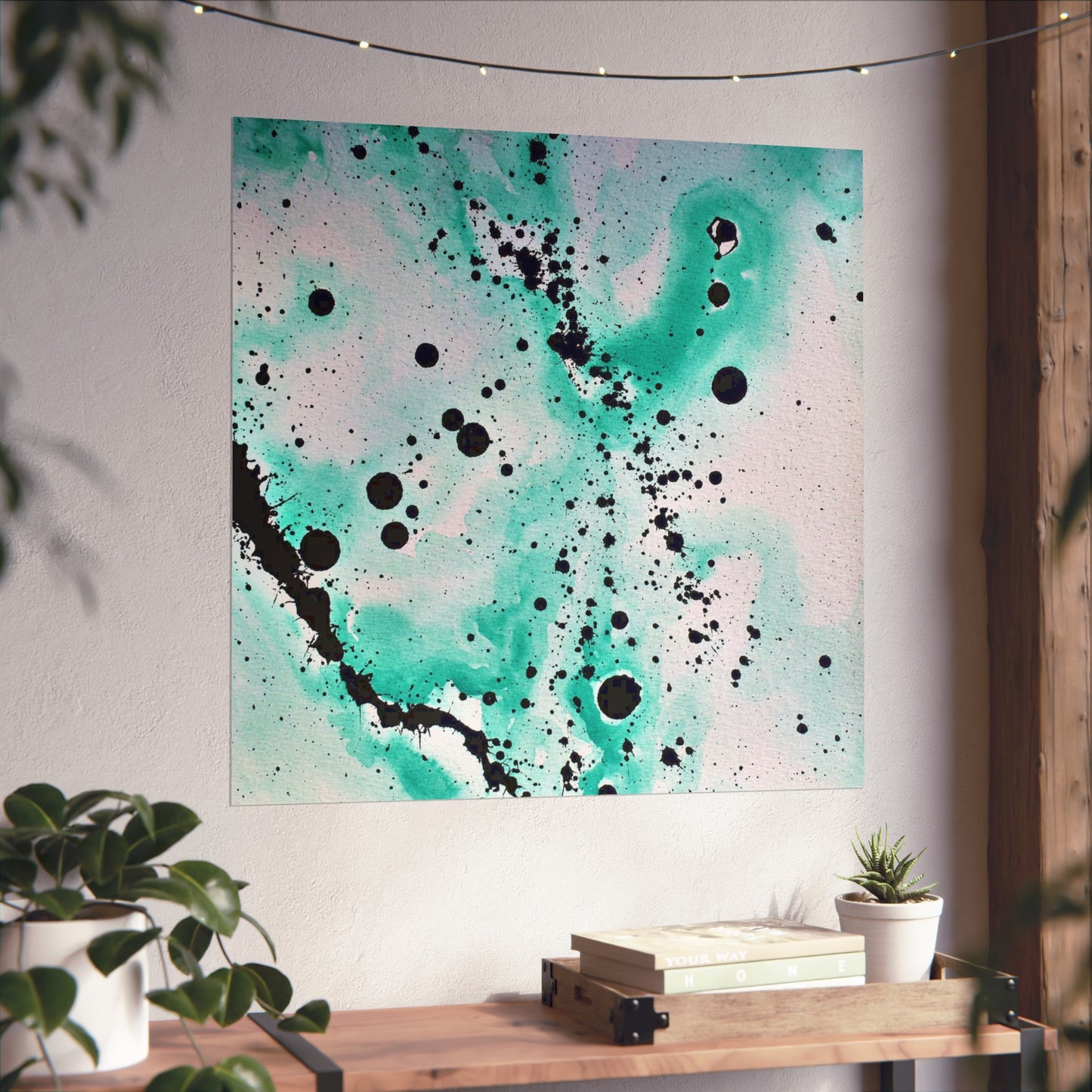 Teal Burst Fine Art Posters