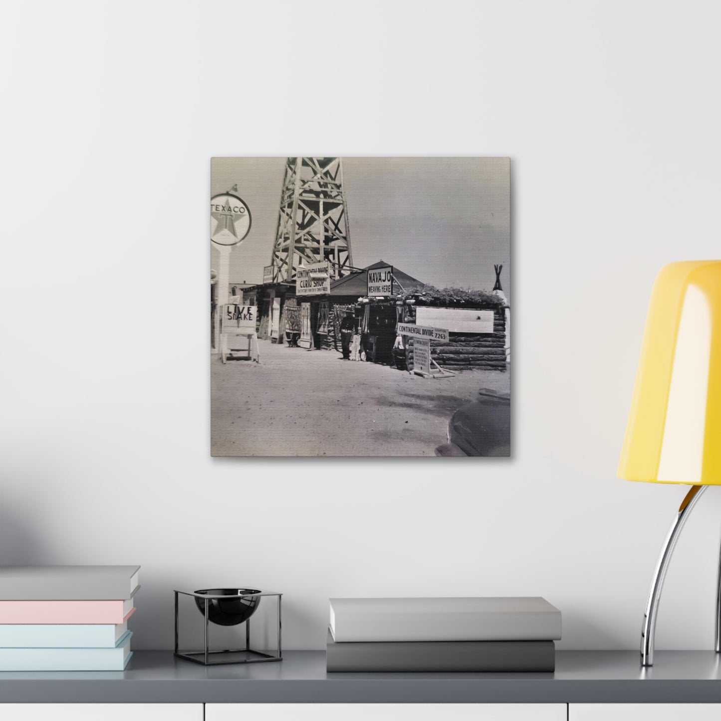 Texaco Station Continental Divide Canvas Gallery Wraps