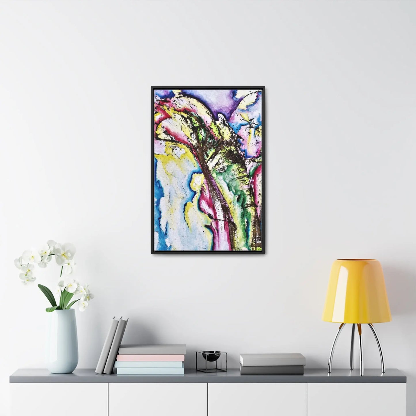 Calla Lilies Gallery Canvas Wraps, Vertical Frame