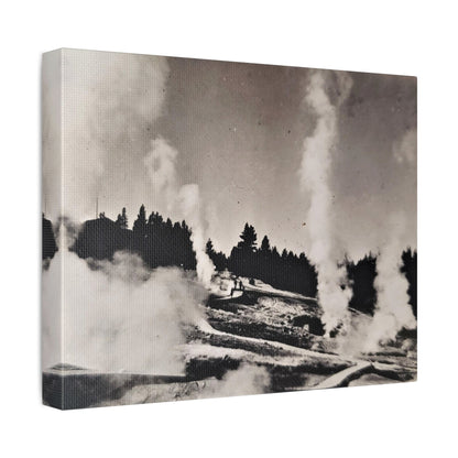 Norris Geyser Yellowstone Stretched Canvas