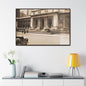 New York Public Library Gallery Canvas Wraps Horizontal Frame 48″ x 32″ Walnut 1.25"