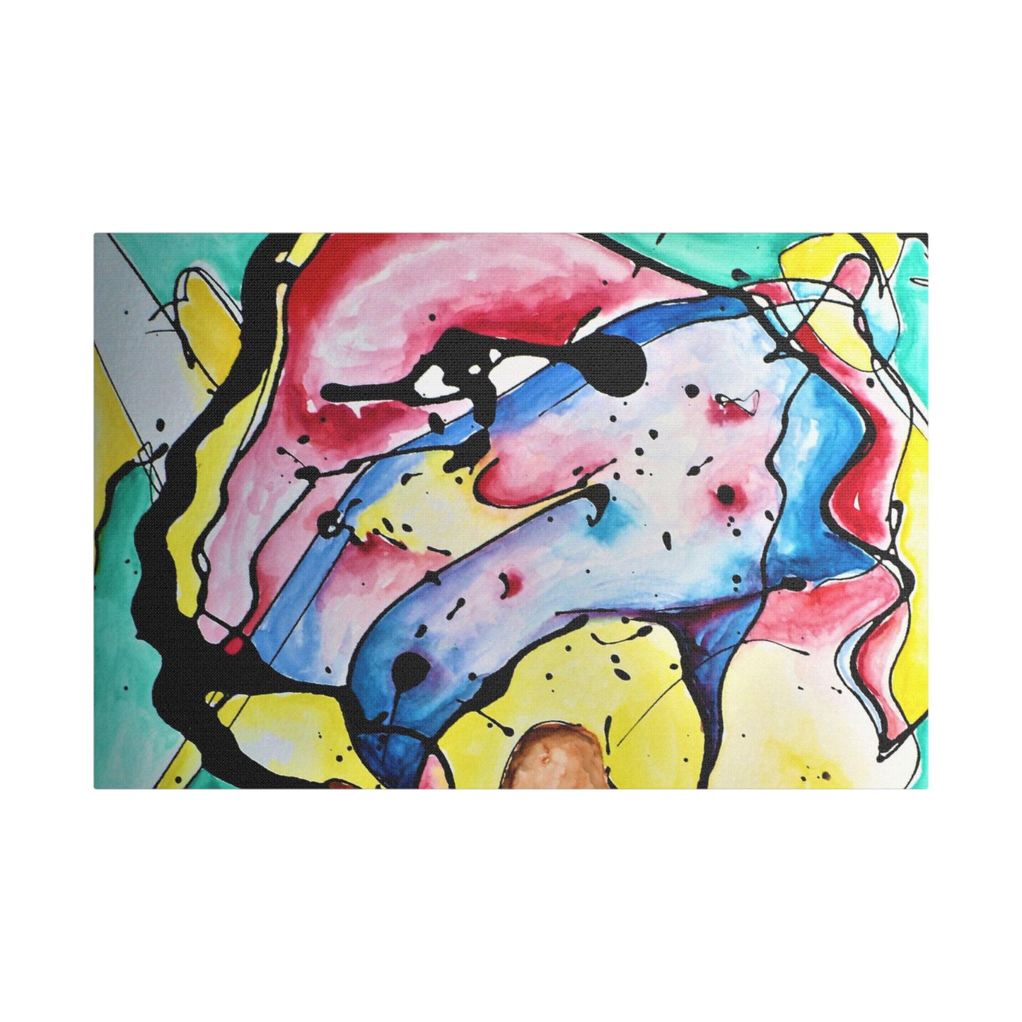 3rd Eye Sundae Satin Canvas Stretched - Kia Day Design