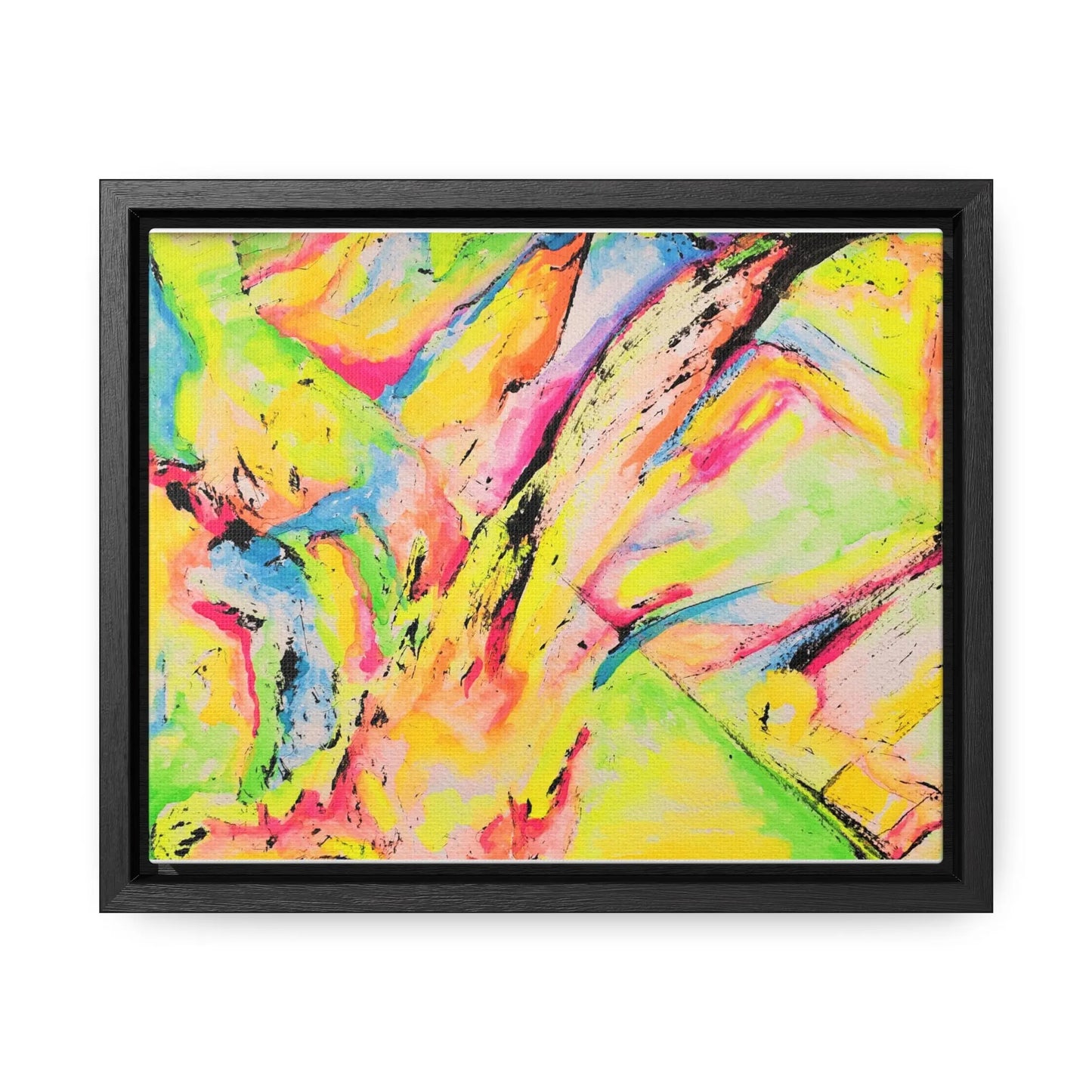 Neon Fire Gallery Canvas Wraps, Horizontal Frame 10″ x 8″ Premium Gallery Wraps (1.25″)