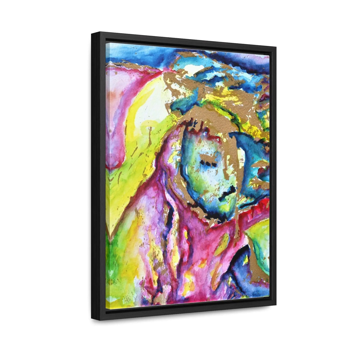 Mothers Face Gallery Canvas Wraps, Vertical Frame