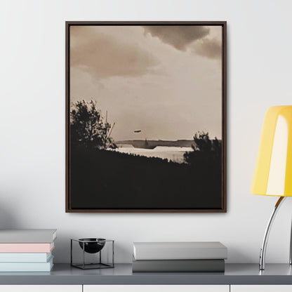 Navy Day New York October 27th 1945 Plane Gallery Canvas Wraps Vertical Frame 20″ x 24″ 1.25" Walnut
