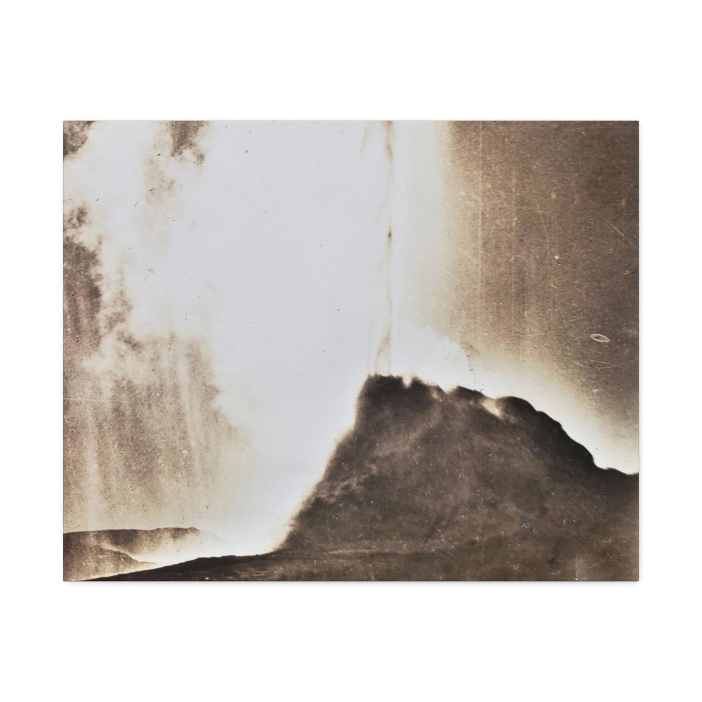 White Dome Geyser Yellowstone Stretched Canvas