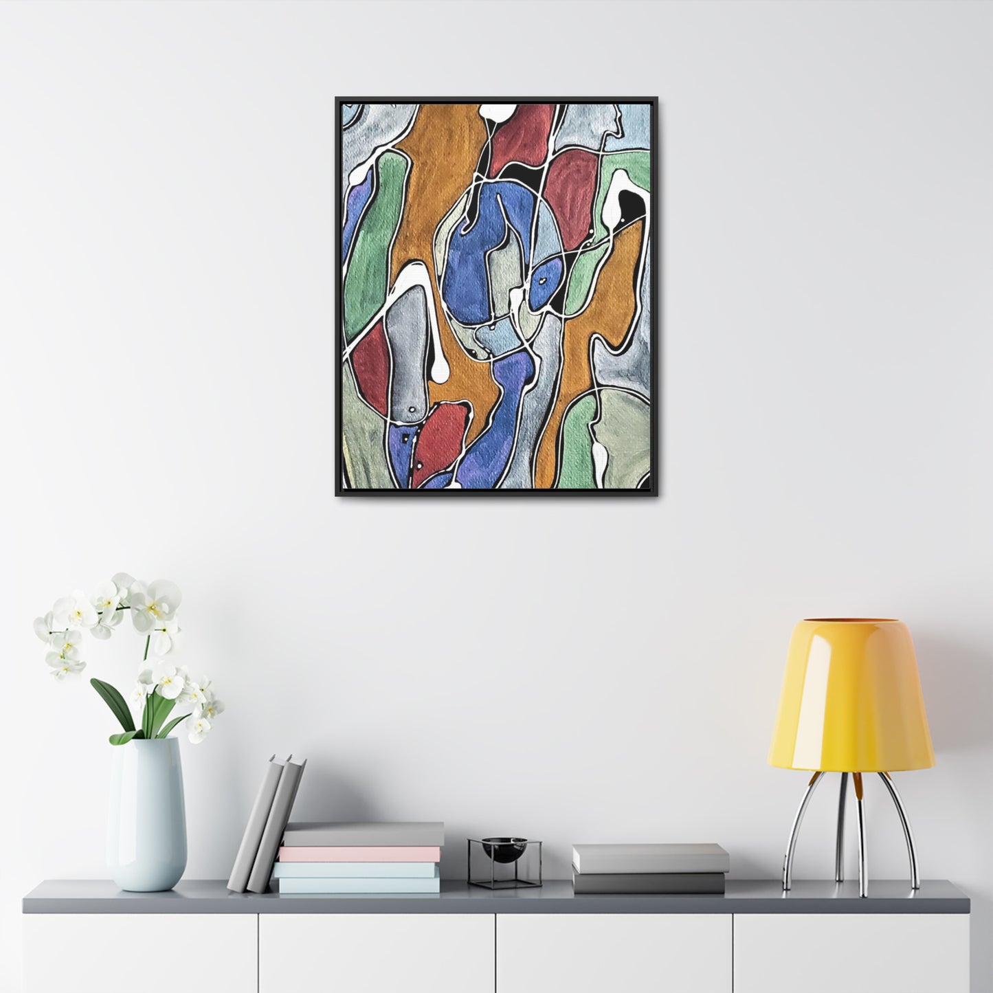 Blue Girl Gallery Canvas Wraps, Vertical Frame