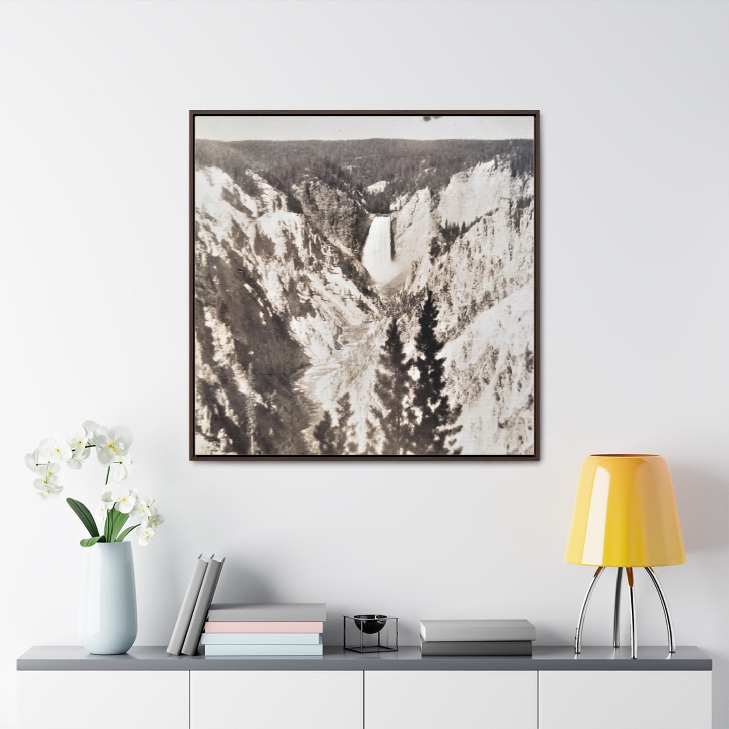 Artists Point Yellowstone Gallery Canvas Wraps, Square Frame