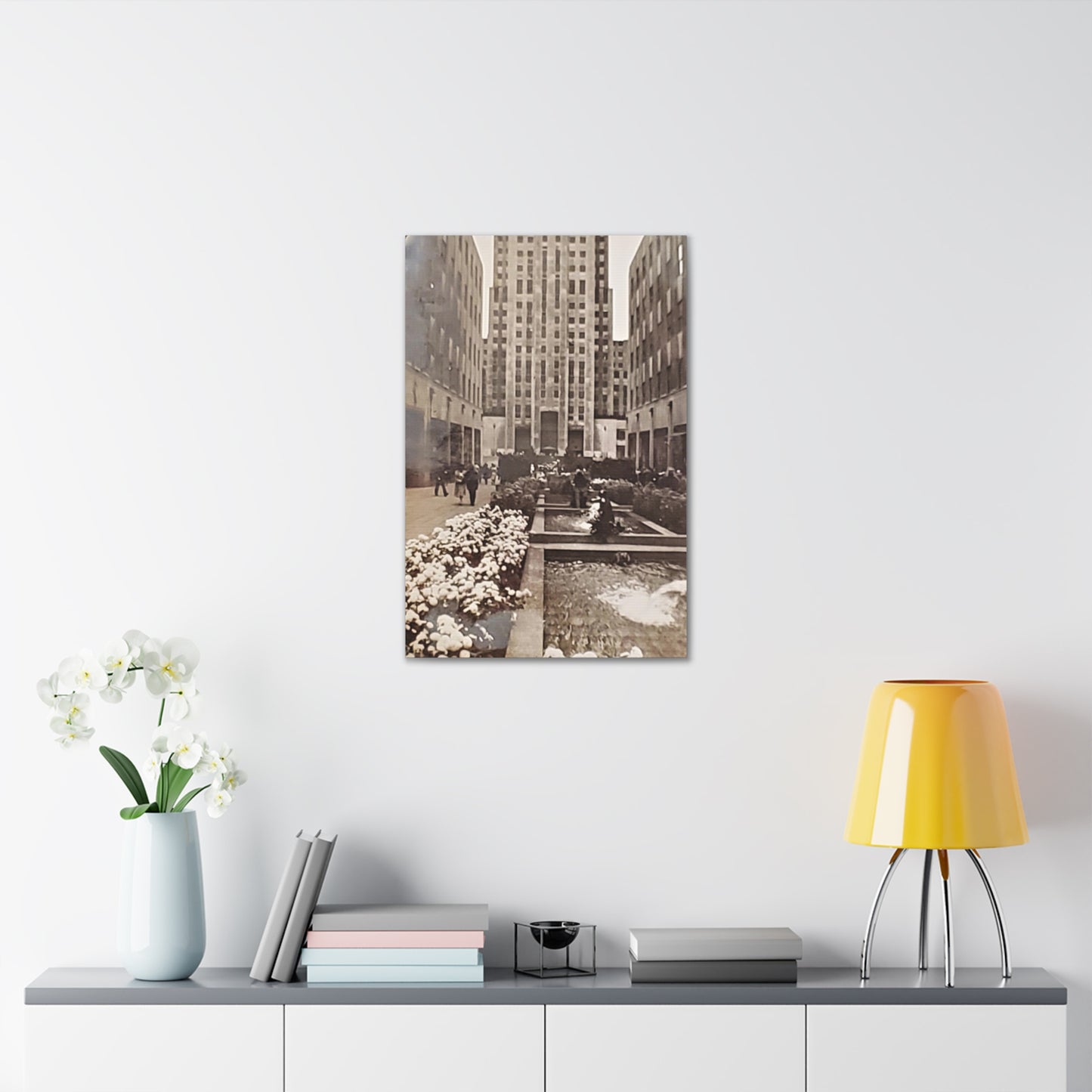 Rockefeller Plaza Canvas Gallery Wraps