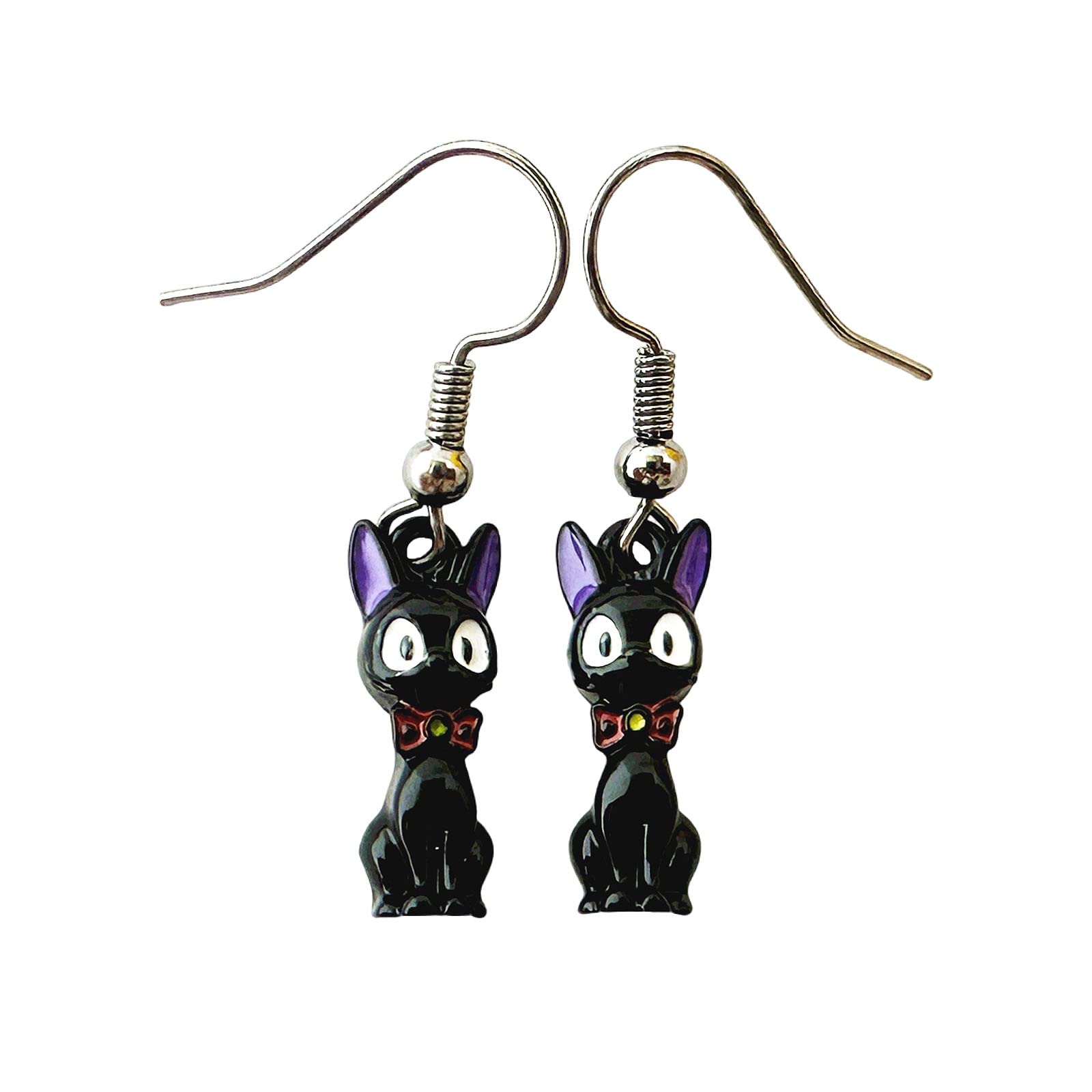 Anime Cartoon Metal Earrings - n a - cat earrings