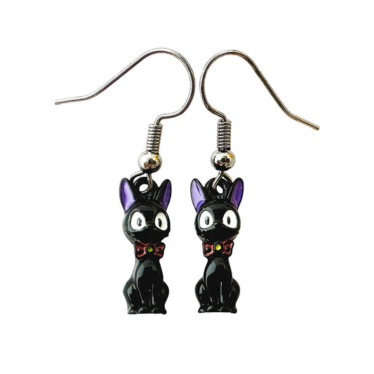 Anime Cartoon Metal Earrings - n a - cat earrings