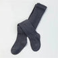 Solid Color Soft Knitted Baby Socks Gray Large