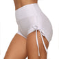 Womens High Waist Athletic Gym Shorts Sexy Breathable And Functional White Small