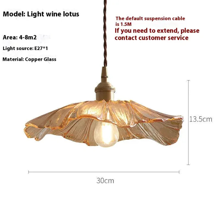 Elegant Glass Ceiling Light - Kia Day Design