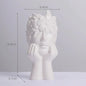Nordic Simple Matte White Ceramic Body Vase - Kia Day Design