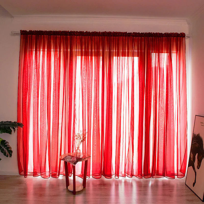 Solid Color Gauze Curtains - Kia Day Design