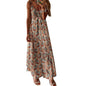 Women Boho Vintage Maxi Dress - Chocolates 1 Extra Large - dress