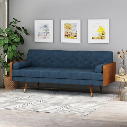 Aidan - Mid Century Modern Tufted Fabric Sofa- Unique Piece Furniture- {{Product type}}