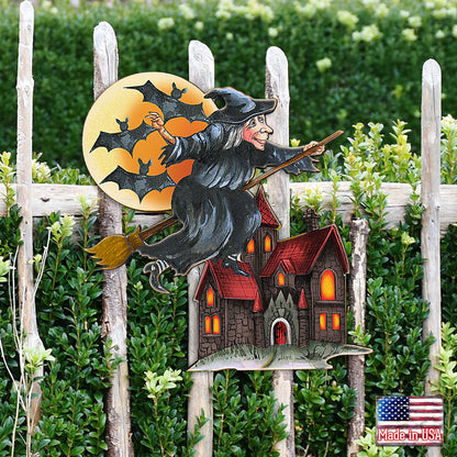 Witch Halloween Door Decor by G. DeBrekht - Thanksgiving Halloween Decor - 8114010H - - Door Hangers