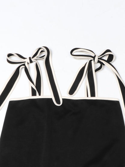 Tie Shoulder Cami and Wide Leg Pants Set- Shopimist- {{Product type}}