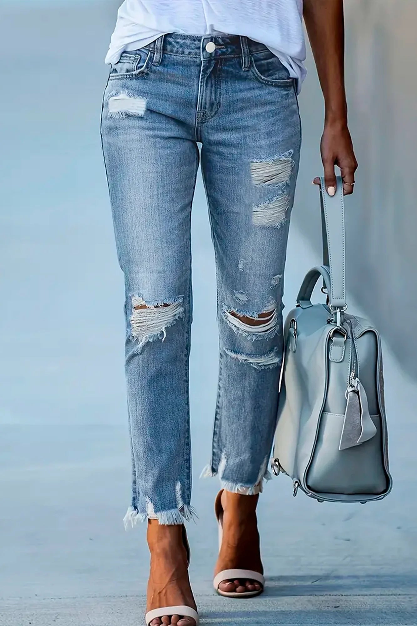 Urban Trims Cropped Jeans - - Women's Fashion - Women's Clothing - Bottoms - Jeans