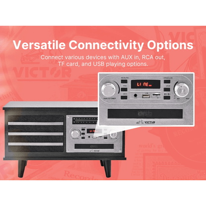 Victor Monroe 8-in-1 Music Center- Jupiter Gear Home- {{Product type}}