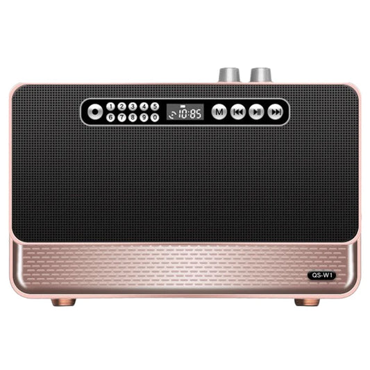 Wood Radio With Built-In 30W Speakers With Dual Speakers and Bass Support