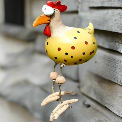 Daze Rooster Hen Resin Statue Garden Figurines for Outdoor Interior Decoration