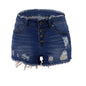 Fringe Womens Shorts with Buttons - Dark Blue 2XL - shorts