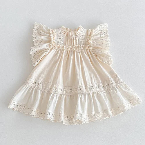 Baby Sleeveless Princess Dress white